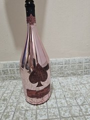 Empty Magnum Ace of Spades bottle , 1.5 Lt Rose Pink Color Armand De Brignac