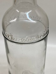 Vintage Bardenheier’s Embossed Clear Cylinder 4/5 Quart Bottle