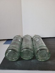 Lot of 3 Glass Grape Vine Wine Bottles Made in Spain 1 Liter Good Condition