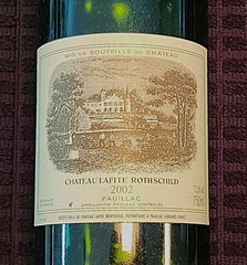 2002 Chateau Lafite Rothschild Pauillac France Empty Bordeaux Wine Bottle