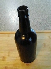 Antique/Vintage Heavy Brown Glass Wine Bottle – Blown Glass Bubble Bottom