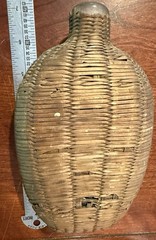 Vintage Wicker Bottle 1800s