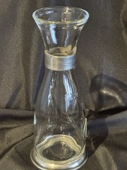 Bormrioli Rocco/Italy .5l mezzo litro F-95% Sterling Silver Bands Decantur 9.5&Prime;