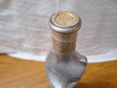 Vtg 2002 Happy Cat Silver Moselland Rheinhessen Riesling Glass Wine Bottle