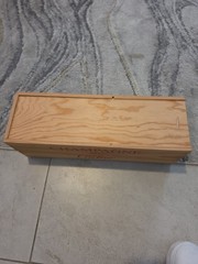 Cartier Cuvee Champagne Wooden Collectors Box Imported From France BOX ONLY!!