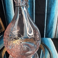 VTG Casadis Milano JUS DE Fruta Pink Wine Decanter 2 LITERS Antique