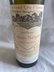 1982 Chateau Calon-Segur St Estephe Grand Cru Classe Empty Wine Bottle (WA2)