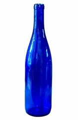 Cobalt Blue Glass Wine Bottle Decorative Empty 750 ml Craft Home Brew 12&Prime; Clean!