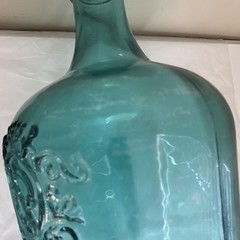 Vidrios San Miguel 17 » Blue Glass Demijohn Carboy Bottle Cabernet Wine Jug READ