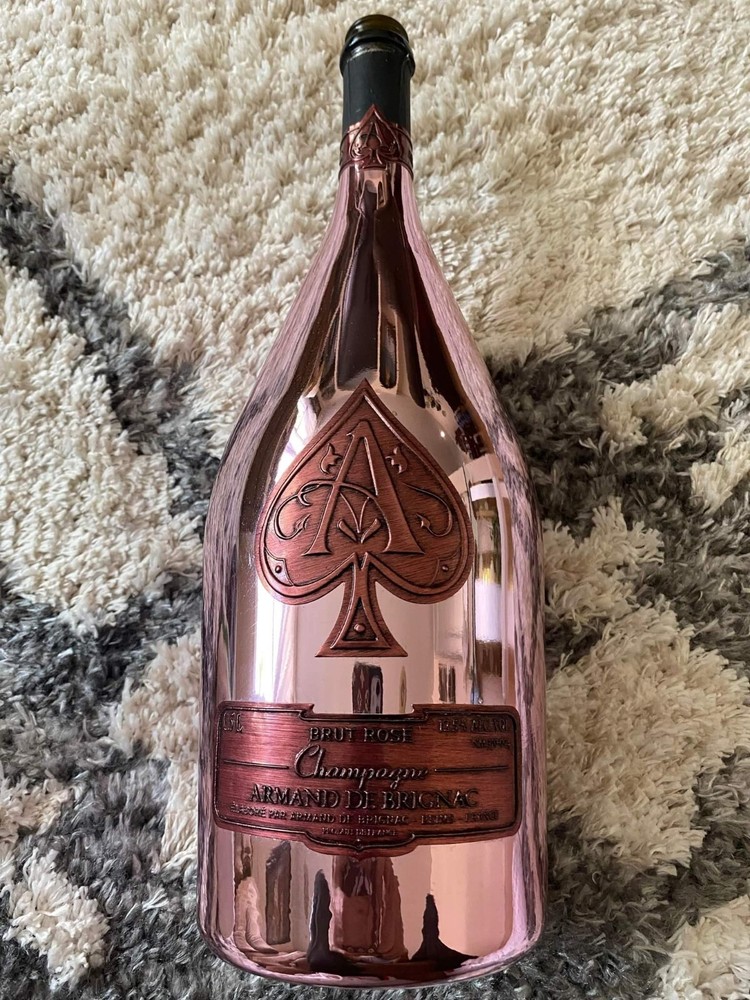 1.5L MAGNUM(ACE OF SPADES) BRUT ROSE ARMAND DE BRIGNAC WITH ACE BAG EMPTY BOTTLE