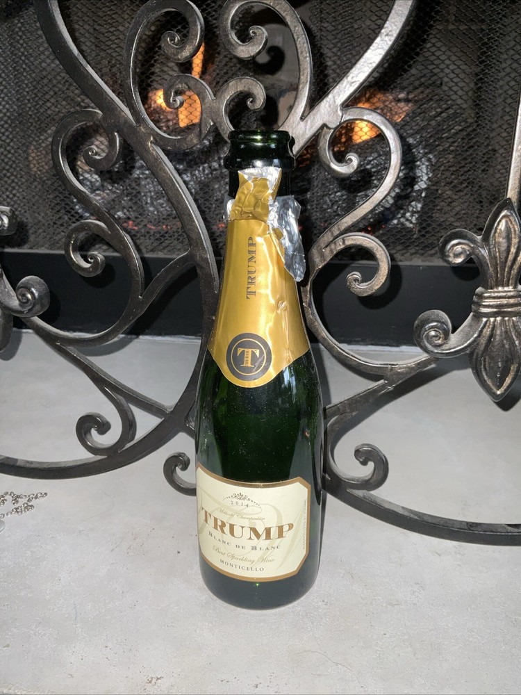 Trump Winery EMPTY Blanc de Blanc Sparkling Champagne BOTTLE MAGA 375 ML