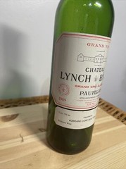 1989 Chateau Lynch Bages Pauillac Empty Bottle No Cork