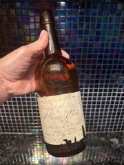 Vntg Widmers Wine Cellars Empty Altar Wine Bottle Naples NY Prohibition Era Old