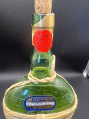 Bolla 1977 Pint Dry White Wine Empty Bottle Cork Fiasco Wrap Soave Verona Italy