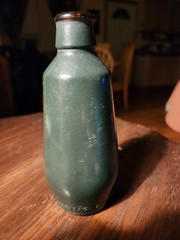 Vtg Green Bottle 5 1/2&Prime;, J.M. Da Fonseca Azeitao Portugal