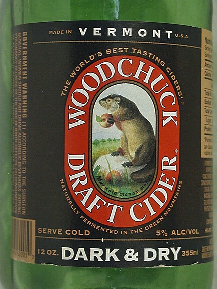 Woodchuck Draft Cider, Dark & Dry, Empty Bottle, Near Mint Condition with Cap