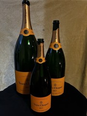 Empty VeuveClicquotBrutChampagne Jeroboam 3L Bottle w/ Wooden PresentationCase