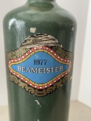 2 German Stone Wine Cocks From Beameister 1975 Gold And 1977 Green