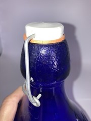 Casadis Milano Cobalt Glass Wine Bottle Jug Jus De Fruits No Chips