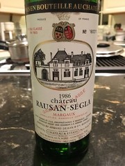 1986 Chateau Rausan Segla (empty) Bordeaux Bottle