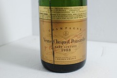 Veuve Clicquot Ponsardin Brut Empty Champagne Bottle 1988 Cande Holder France