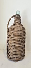 Rare Pre-Prohibition V. SATTUI WINE CO. SF Wicker Demijohn Bottle Original Tag