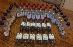 48 Sutter Home Wine 187 ML Empty Plastic Bottles & Lids- Great for Crafts