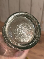 Vintage F Diaz SA Spain Glass Bottle Wine Decanter Embossed Garland Clear Albi