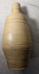 Antique Souza Hand Made Clay Wine Bottle