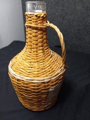 Vtg Bottle Wicker Wrapped oloroso el dorado sherry Spain Antonio Alcanta & C/48b