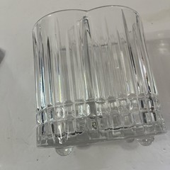 VTG WINE BOTTLE HOLDER CHILLER CRYSTAL 1980&rsquo;S