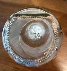 Paul Masson Winery Collectible Clear Glass Wine Bottle 14 oz Vintage Decor