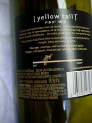 2016 Yellow Tail Pinot Noir Empty 1.5L Green Glass Wine Bottle/Cork lid