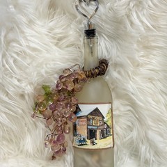 wine Glass Craft bottle With Lights