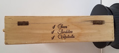 Santini Vint d&rsquo; Italia Soave Gift Wooden Box EMPTY Display Piece Rope Handle