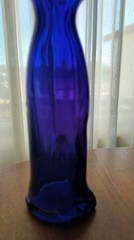 Riesling Mosel/Rheinhessen Wine Bottle Cat Shape Bottle COBALT BLUE w/o Cork