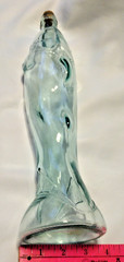 Vintage Shark Bottle Made in Italy Aqua 750 ml 15&Prime; 1979 No Chips Wine Antique B2