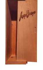 Wood Wine Bottle Box Joseph George 5&Prime; x 16&Prime; Slide open