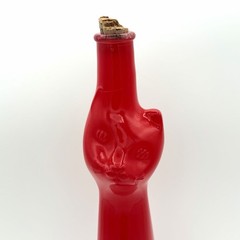 RED Glass 2018 Happy Cat Rheinhessen Riesling Germany Empty Wine Bottle 13 Inch