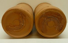 Lot of 2 Terra Cotta Wine & Champagne Cooler 9.5&Prime; x 5&Prime; Vase Grape Bunch Design