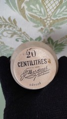 Decor Antique ceramic bottle from World War I, French Bordeaux, 1900s, Bardinet