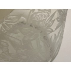 Vintage 1990 Floral Etched Norman Kosarin Carafe Paul Masson Vineyards Daffodil