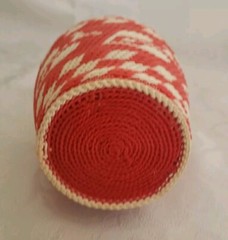 Vintage Demijohn French Liquor Bottle Plastic Wicker Woven Nice!