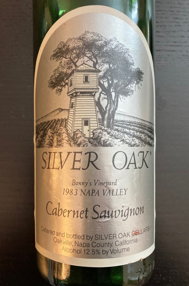 1983 SILVER OAK WINE BOTTLE – BONNY&rsquo;S VINEYARD NAPA VALLEY