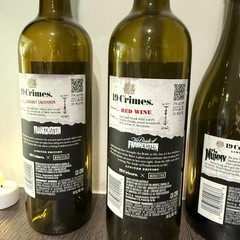 19 Crimes Universal Monsters Wine Bottle Set Frankenstein Bride Mummy Limited!