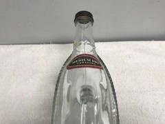 CANADIAN LONDON ONTARIO RED DINNER WINE BASKET BOTTLE 11.5 » w / Handle.