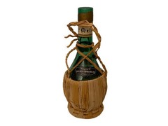 Vintage 1966 Italian Melini Chianti Wicker Wrapped One Pint Wine Bottle Empty