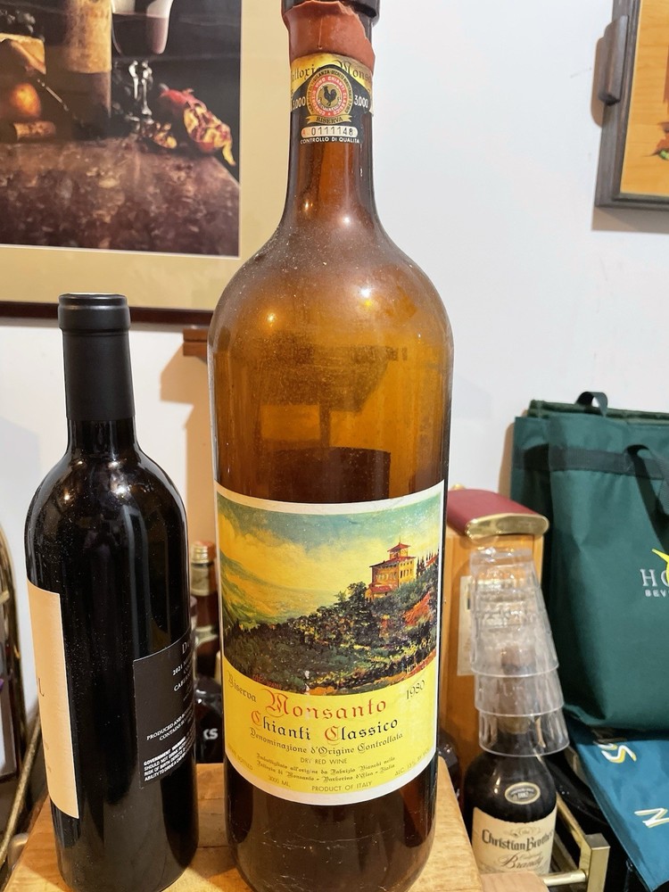 Castello di Monsanto Chianti Classico Riserva Bottle 3 Liter Empty with Cork