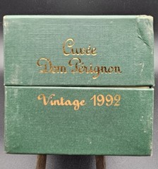 Cuvee Dom Perignon Vintage 1992 Empty 750ML Bottle w/ Case & Millenium Cork Book