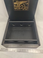 Del Dotto The Beast Napa Valley 3-Bottle Wooden Wine Presentation Box Black Gold
